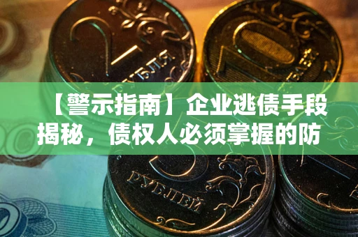 济南【警示指南】企业逃债手段揭秘，债权人必须掌握的防坑宝典