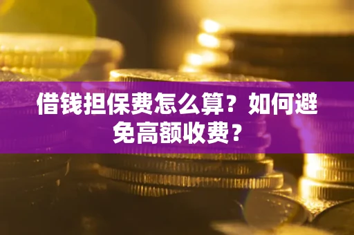 济南借钱担保费怎么算？如何避免高额收费？